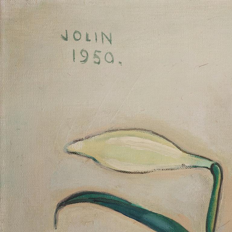 Einar Jolin, Still life with lilies.