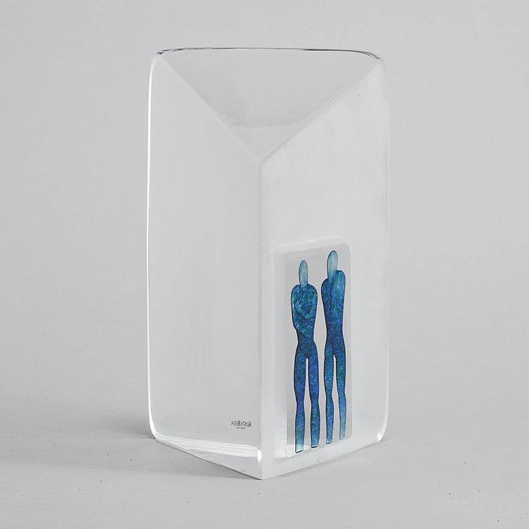 SKULPTUR, glas, Bertil Vallien, Kosta Boda, signerad och numrerad 99519.
