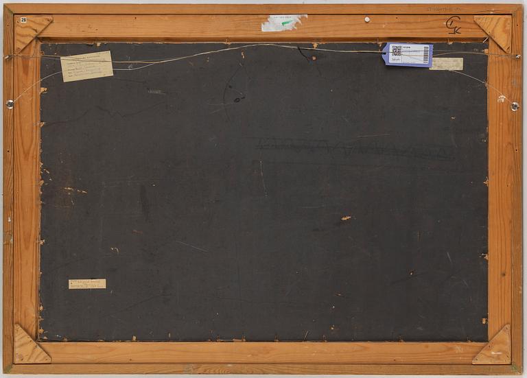 Edward Hald, oil on paper panel, signed and dated 1913.