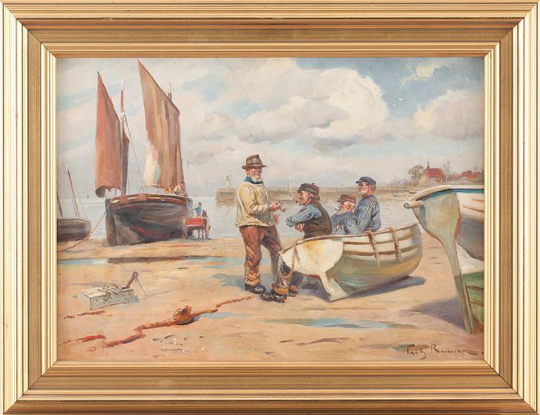 FRIEDRICH RAUPP, olja på duk, signerad.