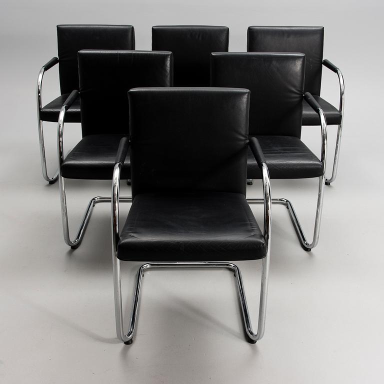 ANTONIO CITTERIO, karmstolar, 6 st, "Visasoft", Vitra, 2000-tal.