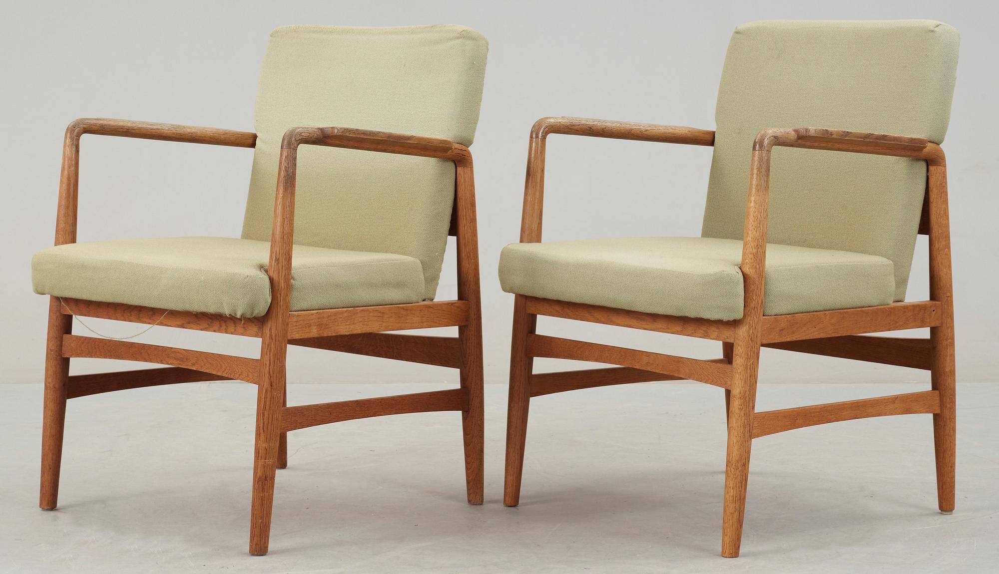 FÅTÖLJER, ett par, Danmark, 1960-tal.