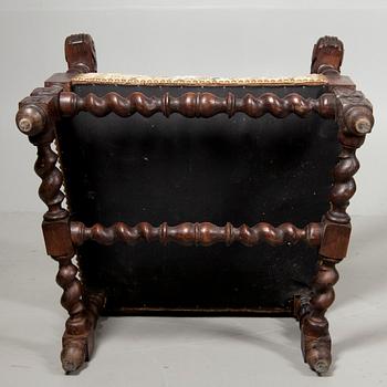 KARMSTOLAR, ett par, barockstil, ca 1900.