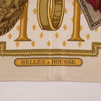 HERMÈS, "Selles a Housse", Scarf.