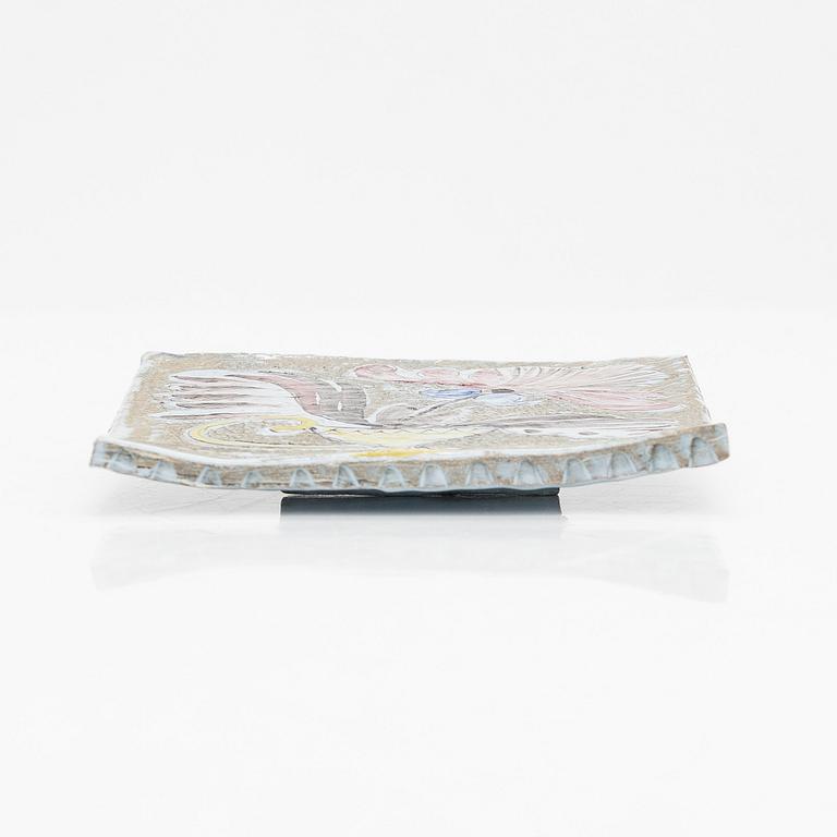 Birger Kaipiainen, keramikplatta, signerad BK, stämplad Arabia Finlandia.