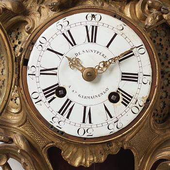 A De Saint Pere Louis XV 18th century mantel clock.