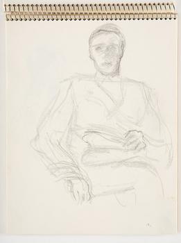 Lotte Laserstein, Sketchbook with approximately 42 drawings, of which 1 is signed.