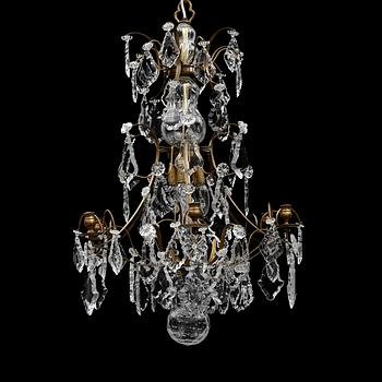 LJUSKRONA, barockstil, 1900-/2000-tal. Höjd 80 cm.