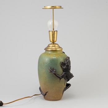 A ceramic Ipsens Enke table light from Denmark.