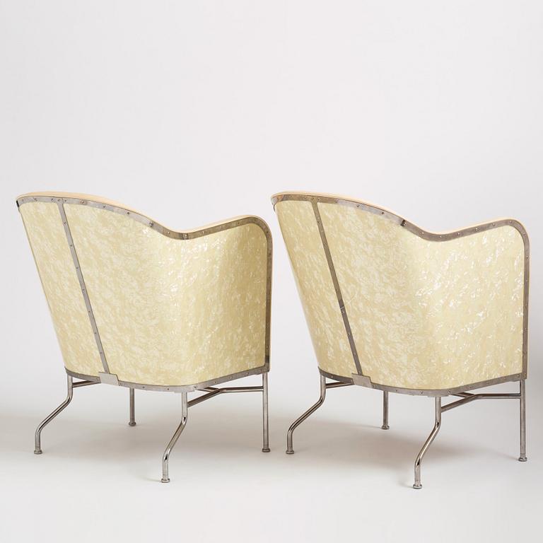Mats Theselius, a pair of "Star" armchairs, ed. 147 & 175/360, Källemo, Värnamo, post 2009.