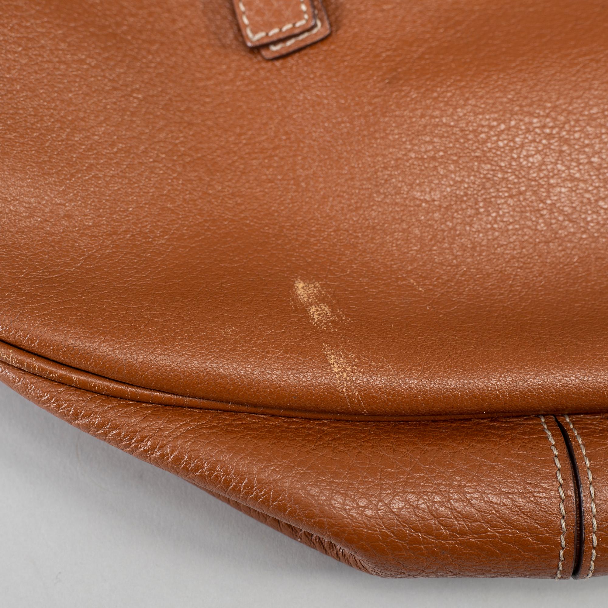 MULBERRY, a 'Somerset' brown leather handbag, 2014.