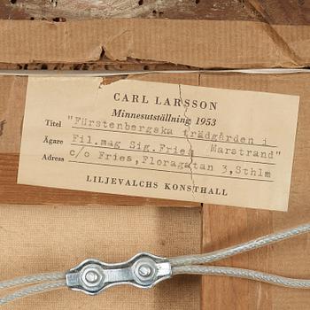 Carl Larsson, Trädgårdsscen från Marstrand.