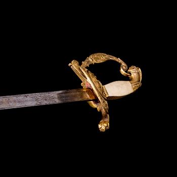 DRÄKTVÄRJA, empir, troligen Frankrike, 1800-tal.