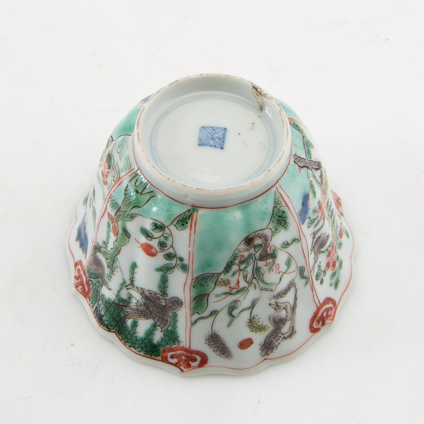 Kopp Kina Qingdynastin, Kangxi (1662-1722) porslin.