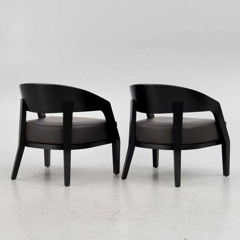 Margie Walraven, armchairs, a pair, "Porada Alba armchair", for Porada.