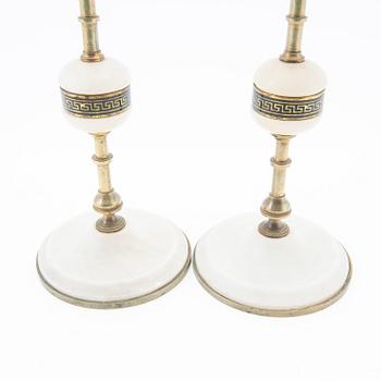 Candelabras, a pair, second half of the 20th century.
