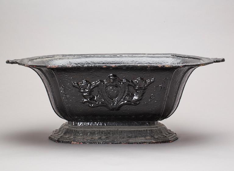 JARDINIERE, metall, 1900-tal.