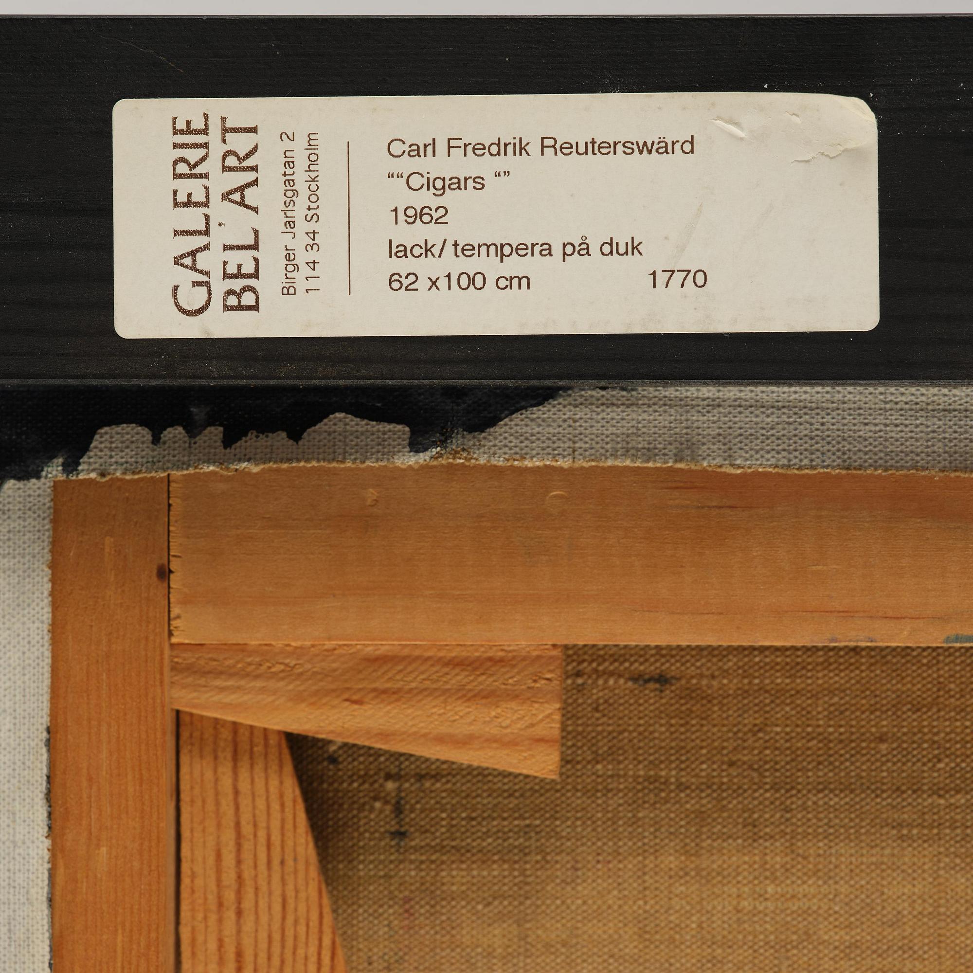 Carl Fredrik Reuterswärd, "Cigars".