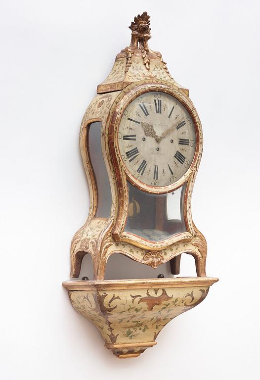 A Swedish Rococo 18th century bracket clock by J Nyberg, master 1787.