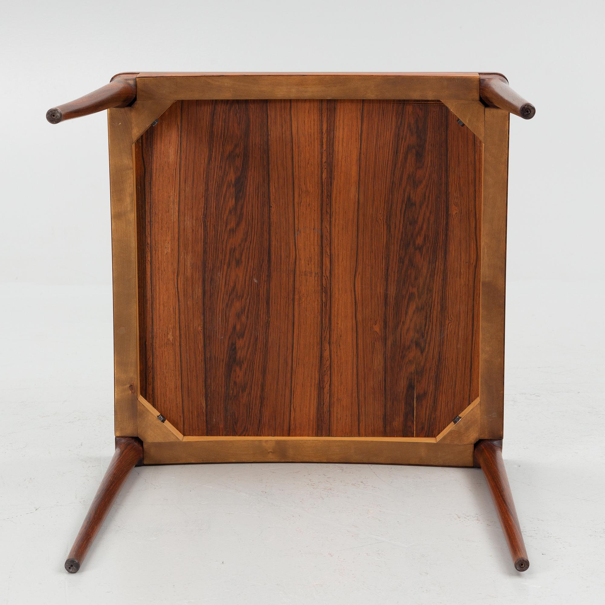 Torbjørn Afdal,  a rosewood table, Haug Snekkeri, Bruksbo, Norway, 1960's.