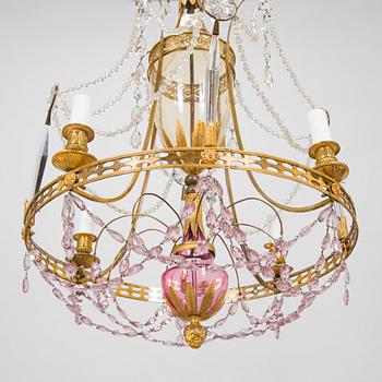 A late 18th-century chandelier, Saint Petersburg, Reign of Catherine the Great (1762-1796).