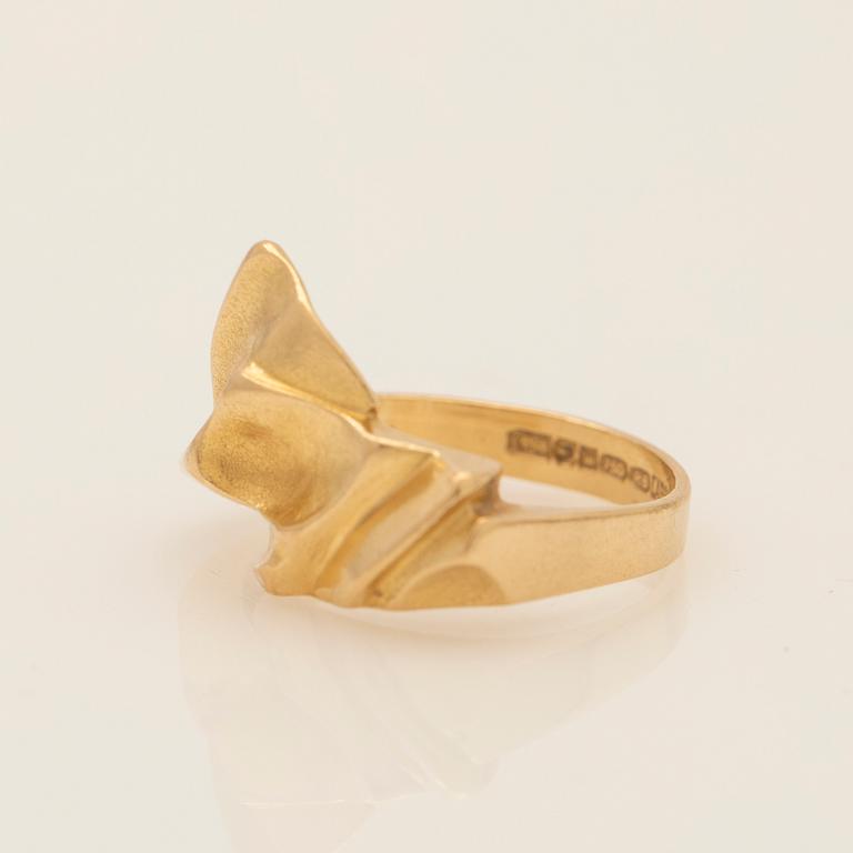 Björn Weckström, ring, 18K gold, Lapponia, Finland.