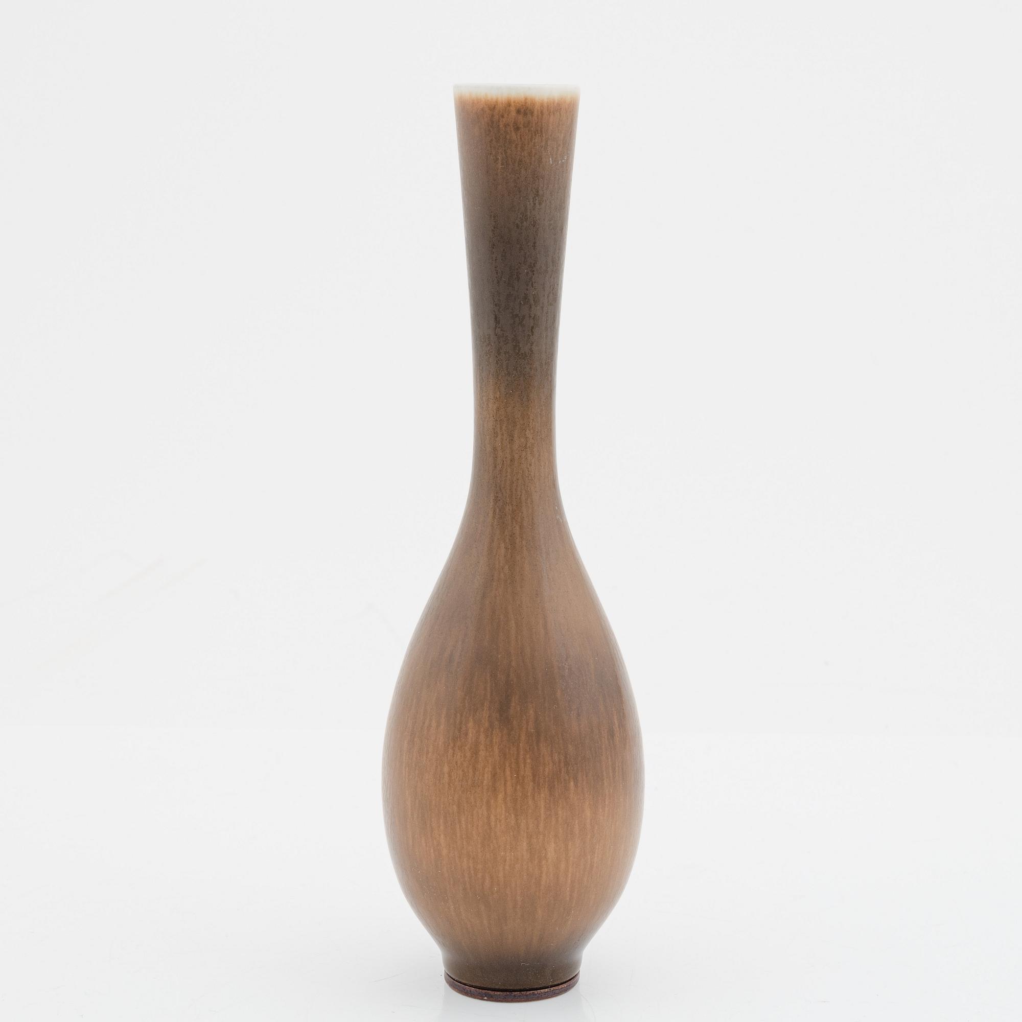Berndt Friberg, an stoneware vase, Gustavsberg studio, Sweden 1962.