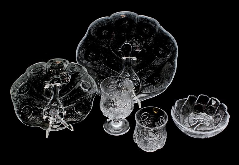SERVIS, 40 del, glas, "Eden", Lars Hellsten, Orrefors.