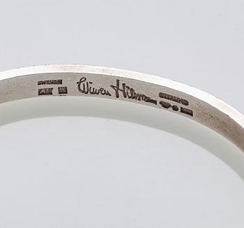 Wiwen Nilsson, a sterling and rock crystal bangle, Lund, Sweden 1945.