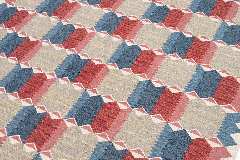 Anna-Greta Sjöqvist, a carpet, tapestry weave, c. 401 x 245 cm, signed AGS.