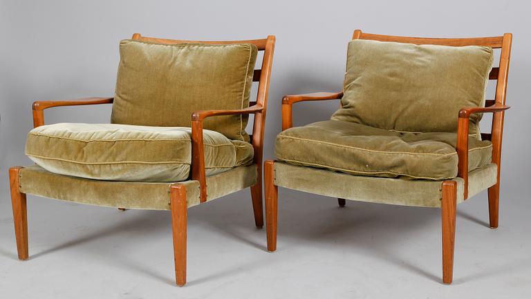 FÅTÖLJER, 1 par, 1960-/70-tal.