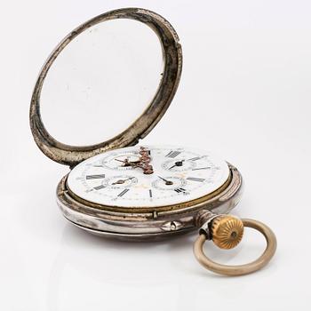 FICKUR, silver, omkring år 1900.