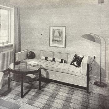 Sten Blomberg, a black lacquered armchair, David Blomberg AB, Stockholm, ca 1933.