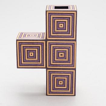 ALEKSI PUUSTINEN, 'T-Block' art object, signed.