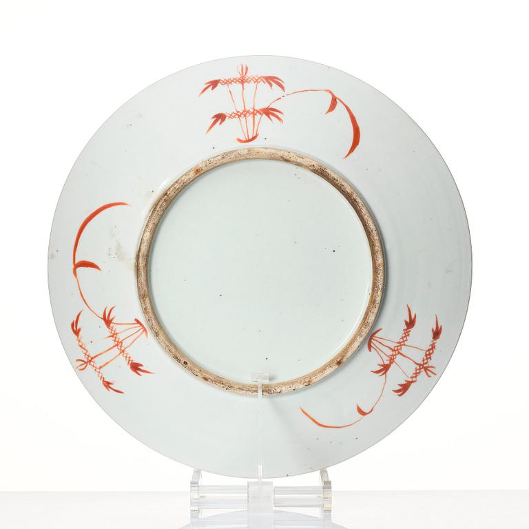 A famille rose '100 boys' dish, Qing dynasty, 19th Century.