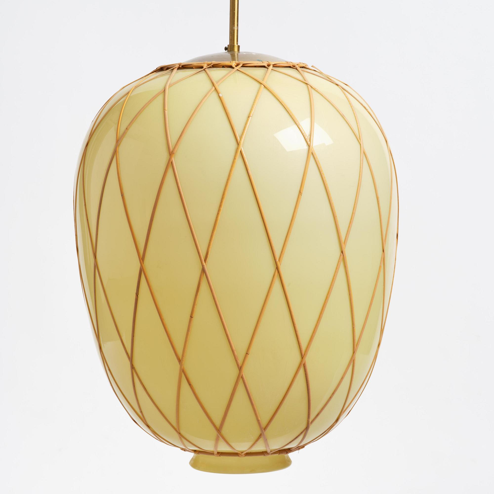 Harald Notini, a ceiling lamp model "11555", Arvid Böhlmarks Lampfabrik, Stockholm, 1940s.