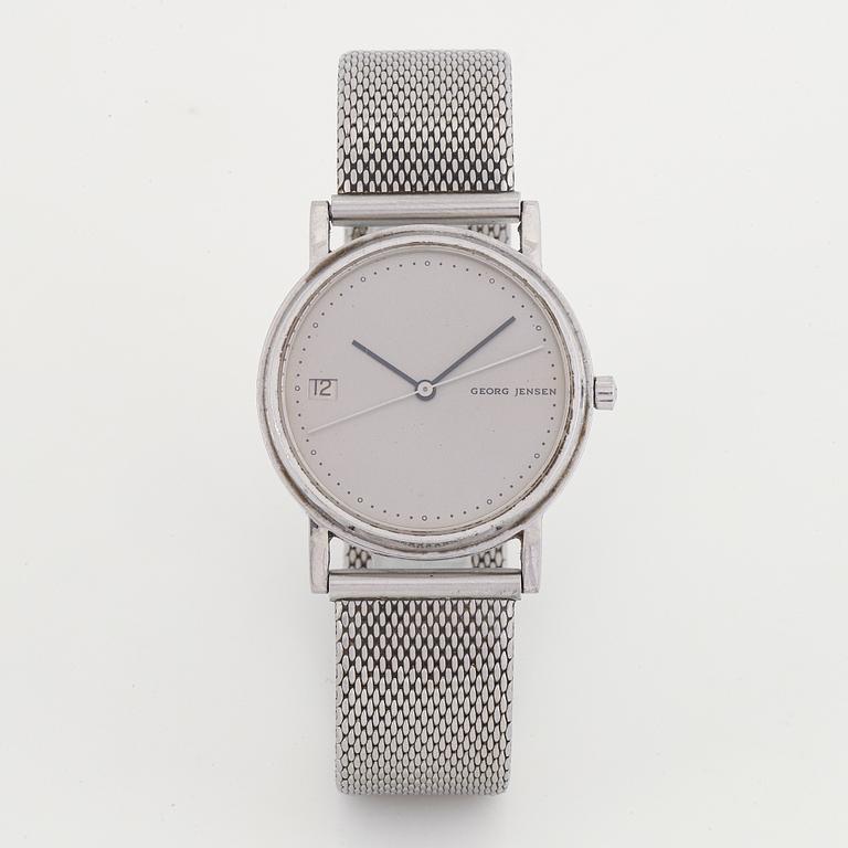 Georg Jensen, design Jörgen Möller, wristwatch, 30 mm.