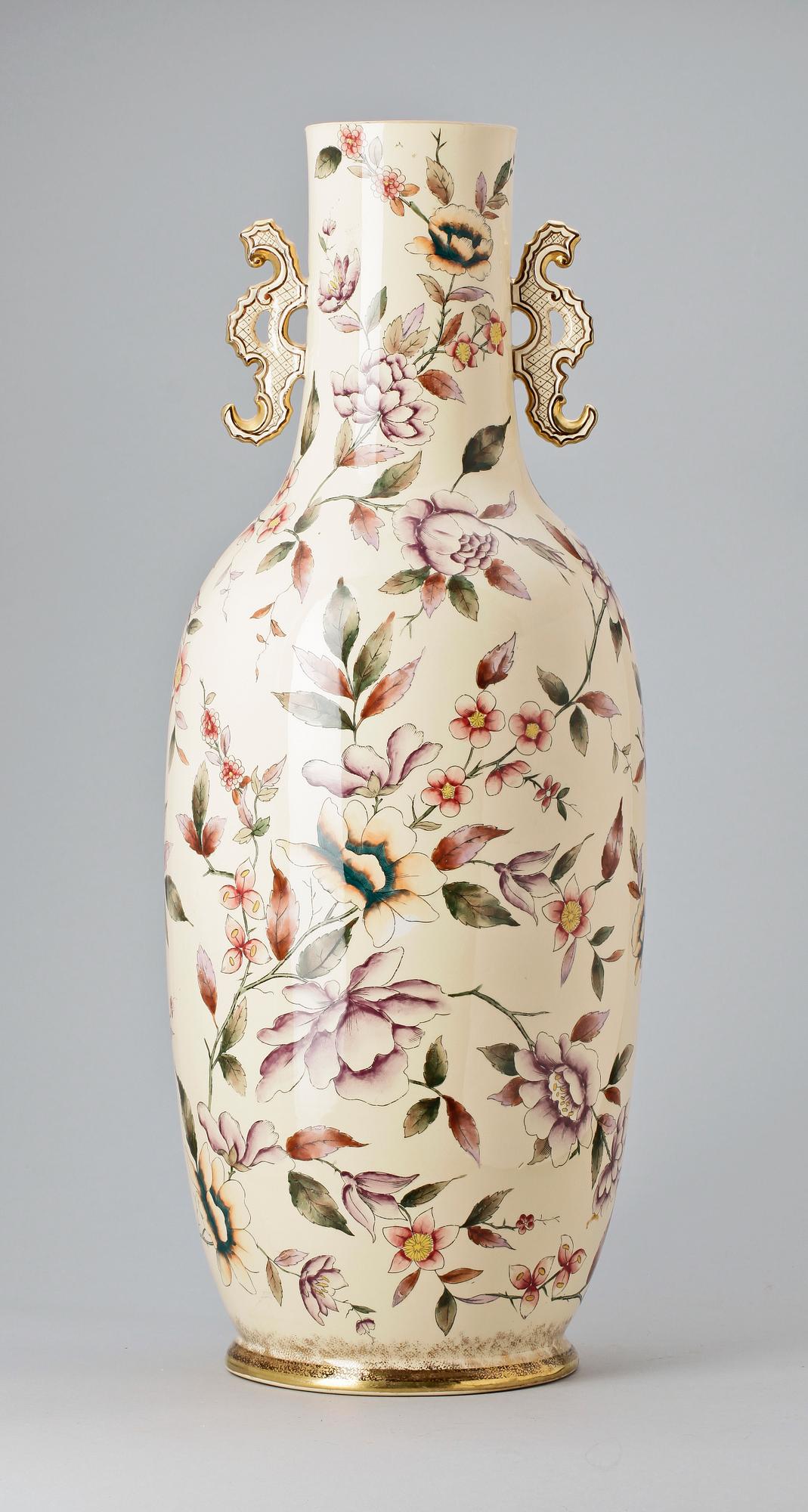 GOLVVAS, majolika, Rörstrand 1800-talets slut.