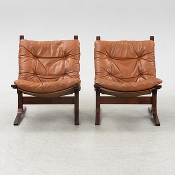 Ingmar Relling, a pair of 'Siesta' easy chairs from Westnofa, Norway, designed 1965.