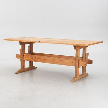 Pinewood table, first half of the 20th century.