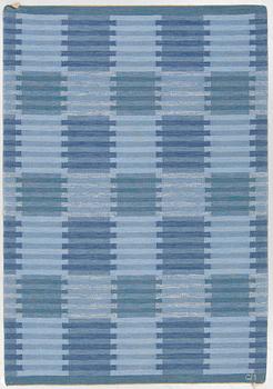 CARL MALMSTEN, A CARPET, "Capella, blå", double sided, ca 240 x 167 cm, signed CM.