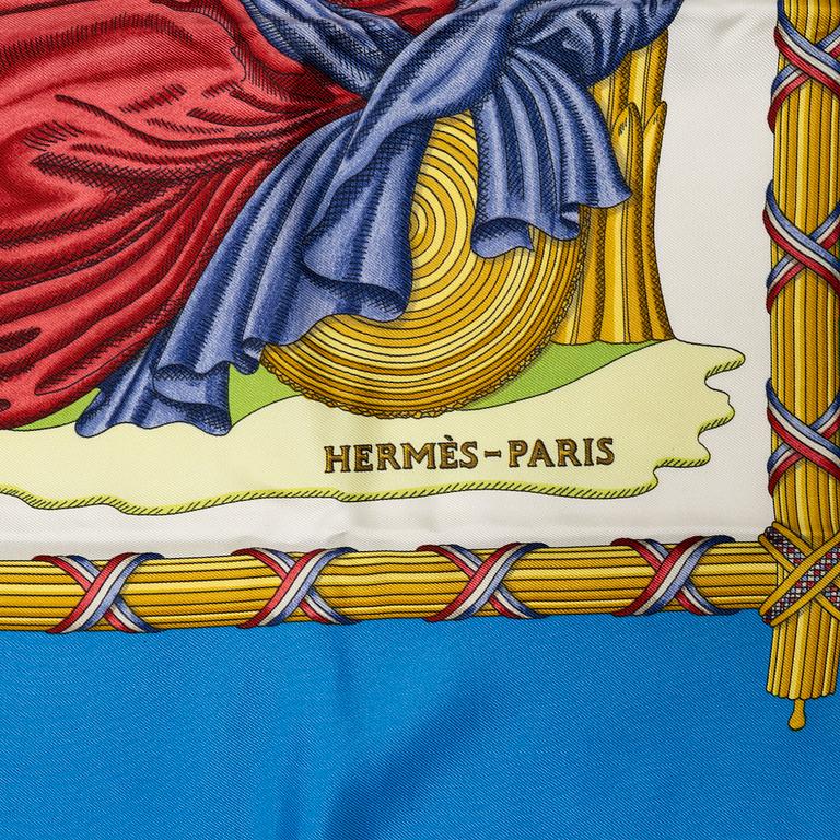 Hermès, scarf, "1789 Liberty Equality Brotherhood".