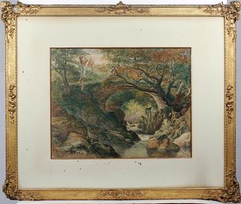 OKÄND KONSTNÄR, akvarell, otydl sign och daterad -84.