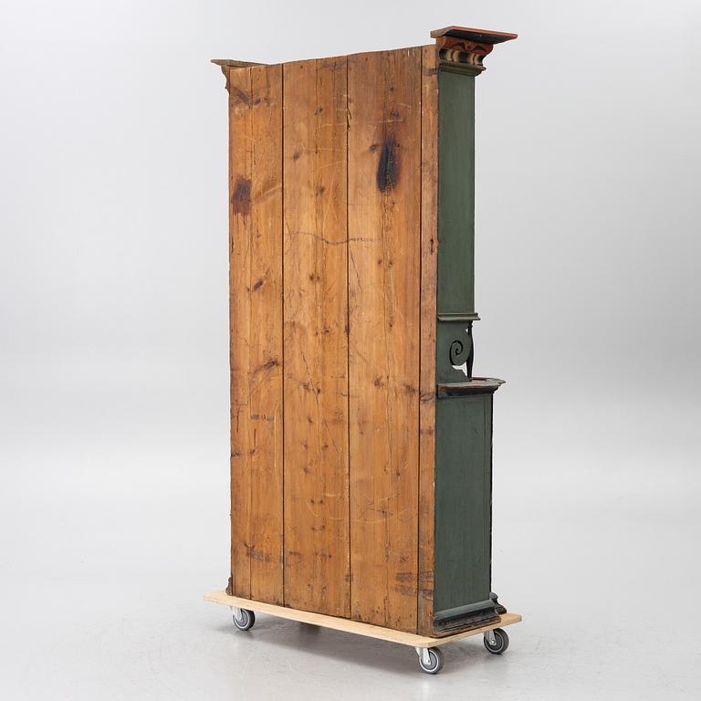 Corner cupboard, vernacular, Järvsö, circa 1800.