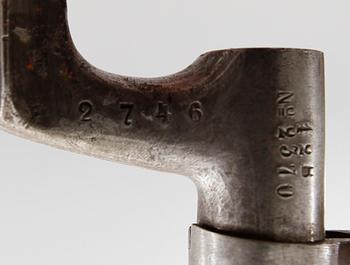 BAJONETTER, 3 st, stål, 1800-/1900-tal.