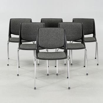 Six "R-48" chairs by Bendt Winge, Norway, second half of the 20th century.