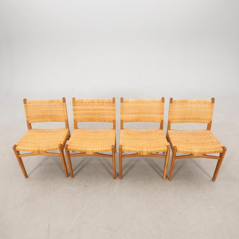 Hans J. Wegner, stolar 4 st modell "CH31", Carl Hansen & Son, Danmark 1900-talets senare del.