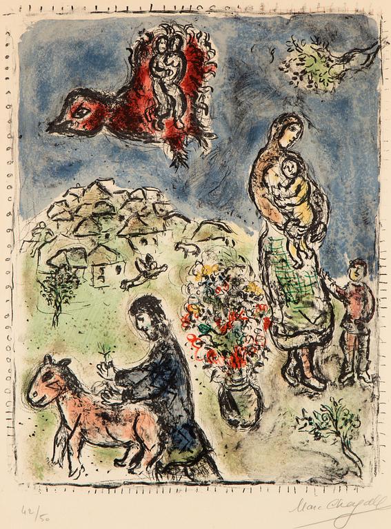 Marc Chagall, "Entre printemps et été".