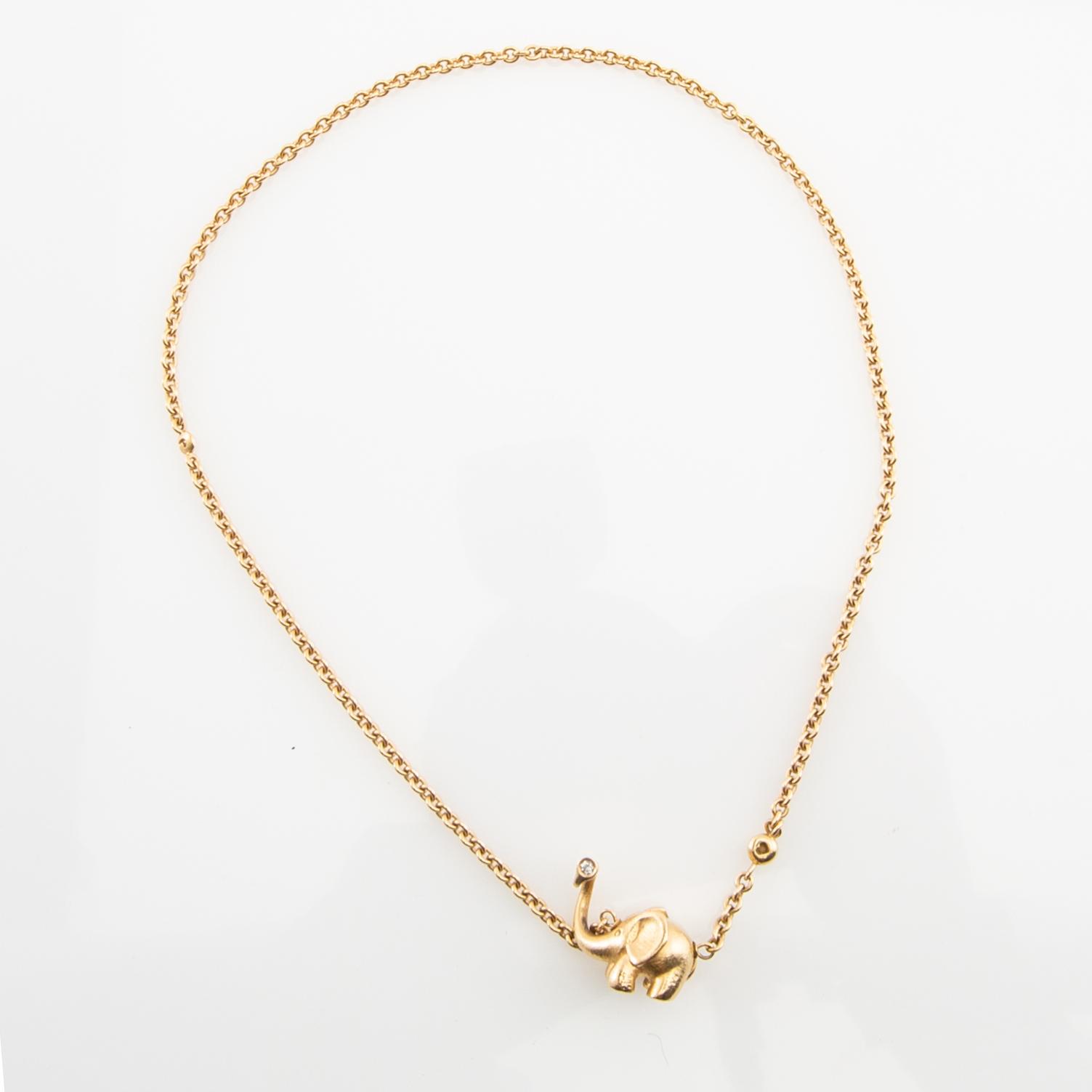 Ole Lynggaard, collier, 18K guld, med briljantslipade diamanter.