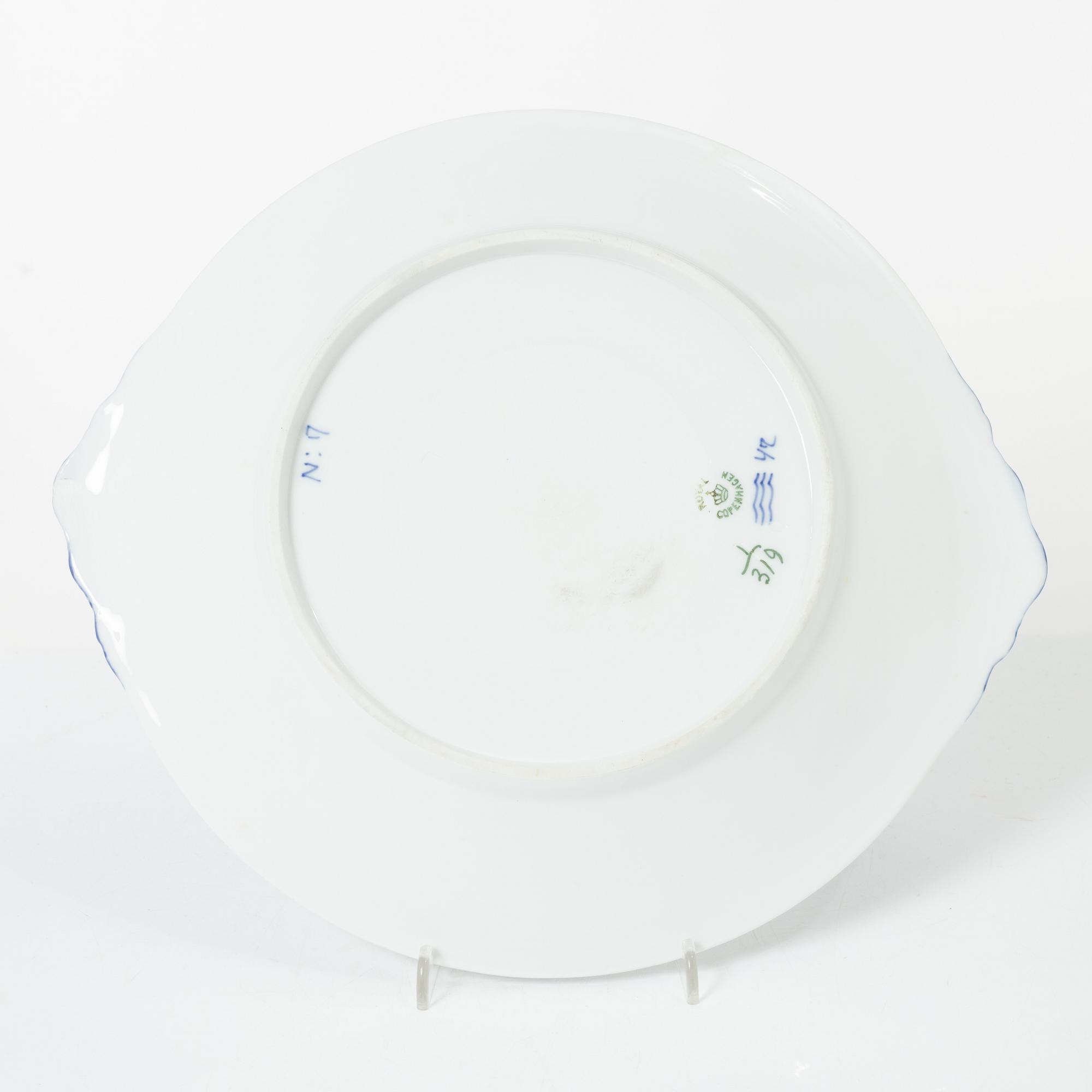 Royal Copenhagen, dinner and coffee service, 81 pcs, Blue Fluted, Full and Half Lace.